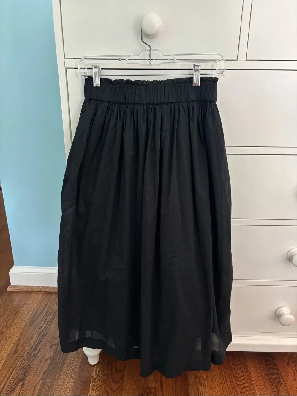 Black J.Crew Midi Skirt